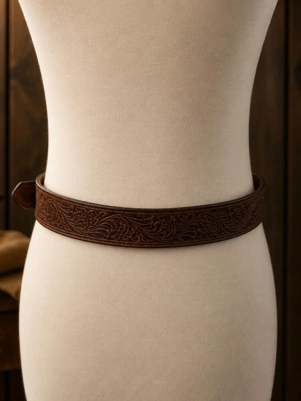 Tony Lama Layla Tooled Leather Western Belt